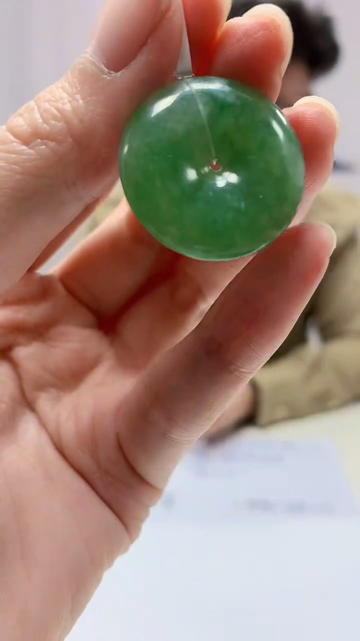 【闪购商品】定制翡翠未镶嵌4688zm-毛货挂件扣子90