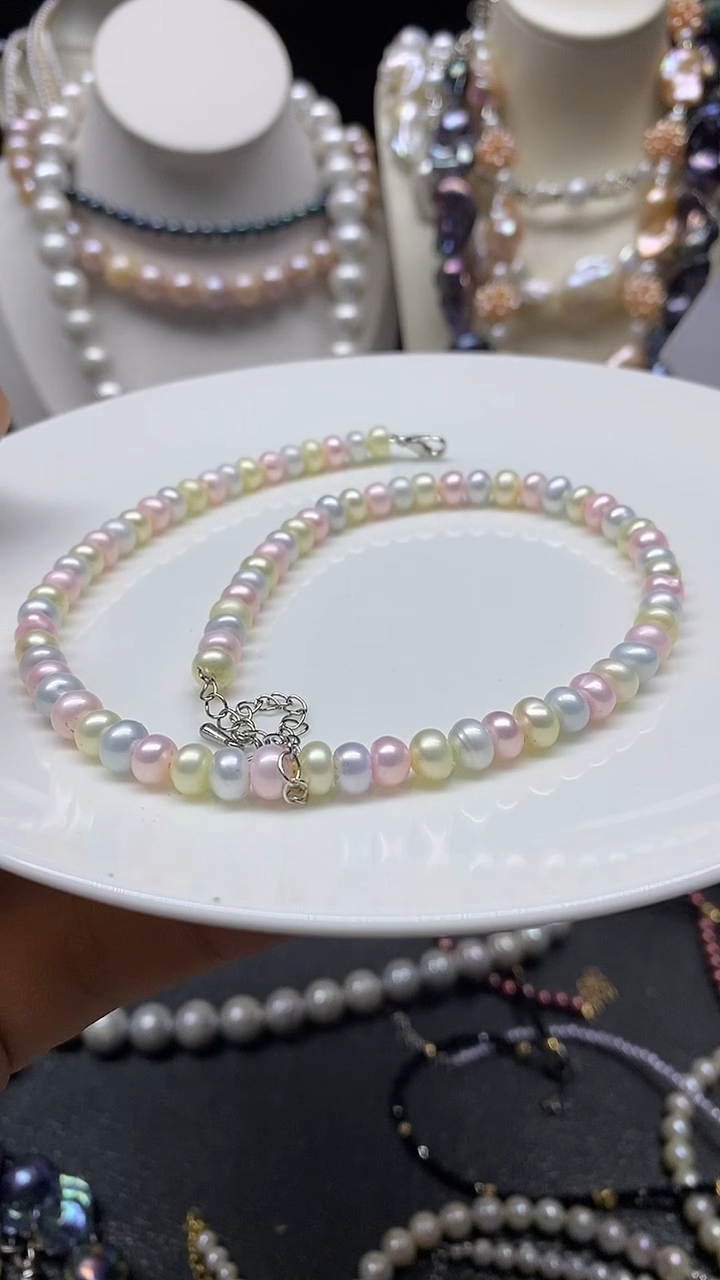 颈饰未镶嵌淡水珍珠多人