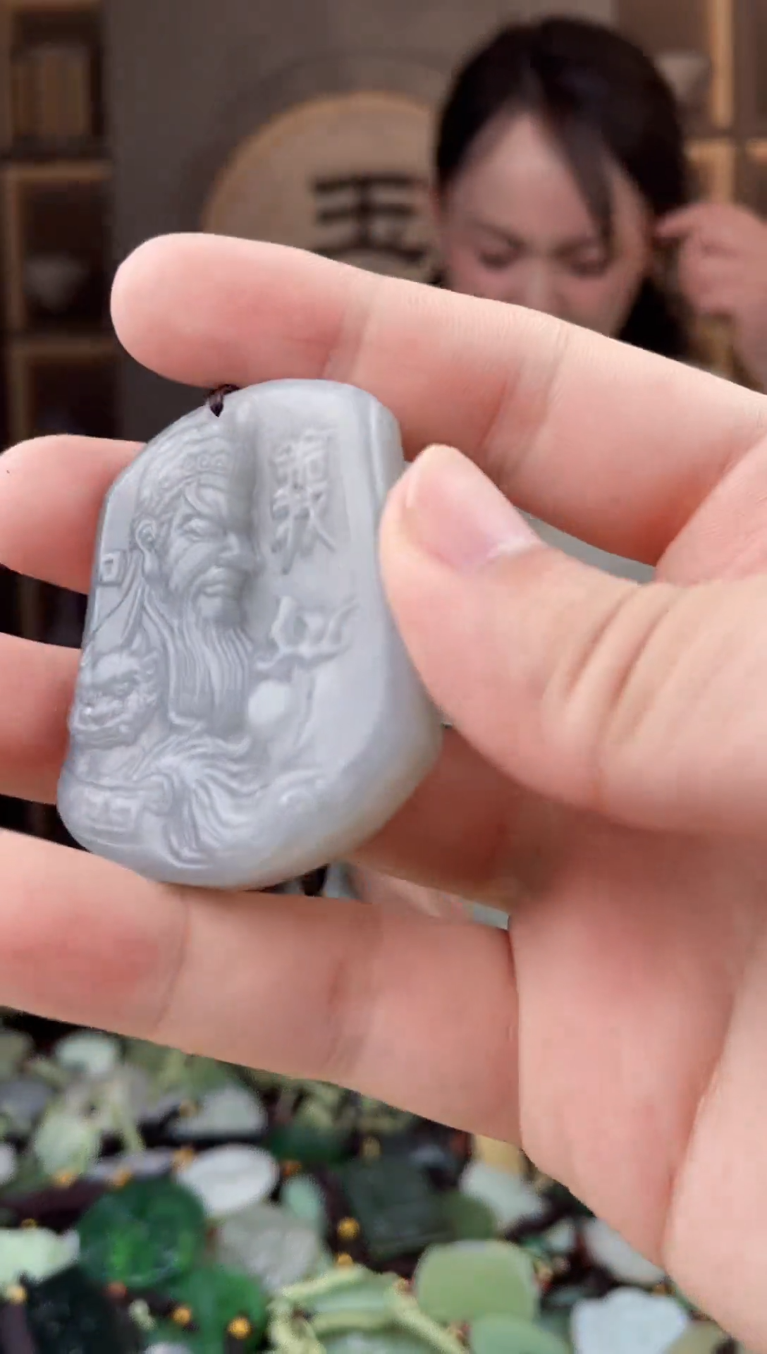 颈饰未镶嵌和田玉拍一发一，多样性发货