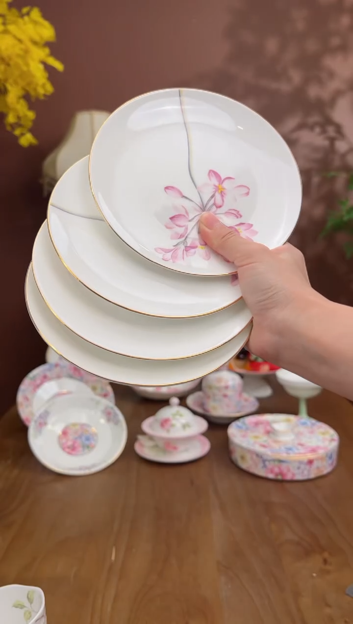 【闪购商品】瓦当邂逅6寸点心盘 4个