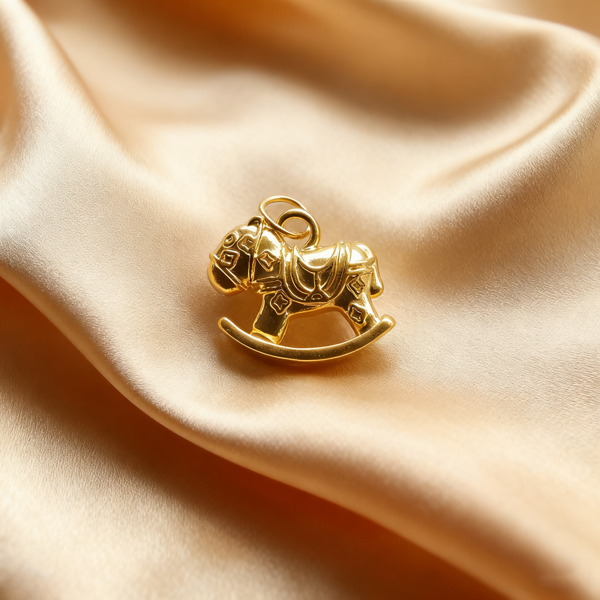 【黄金】足金999马上平安素金 圆环 5D工艺CY130