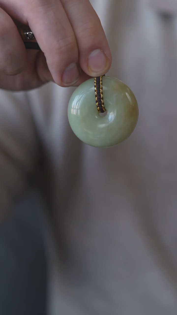 颈饰未镶嵌和田玉平安扣