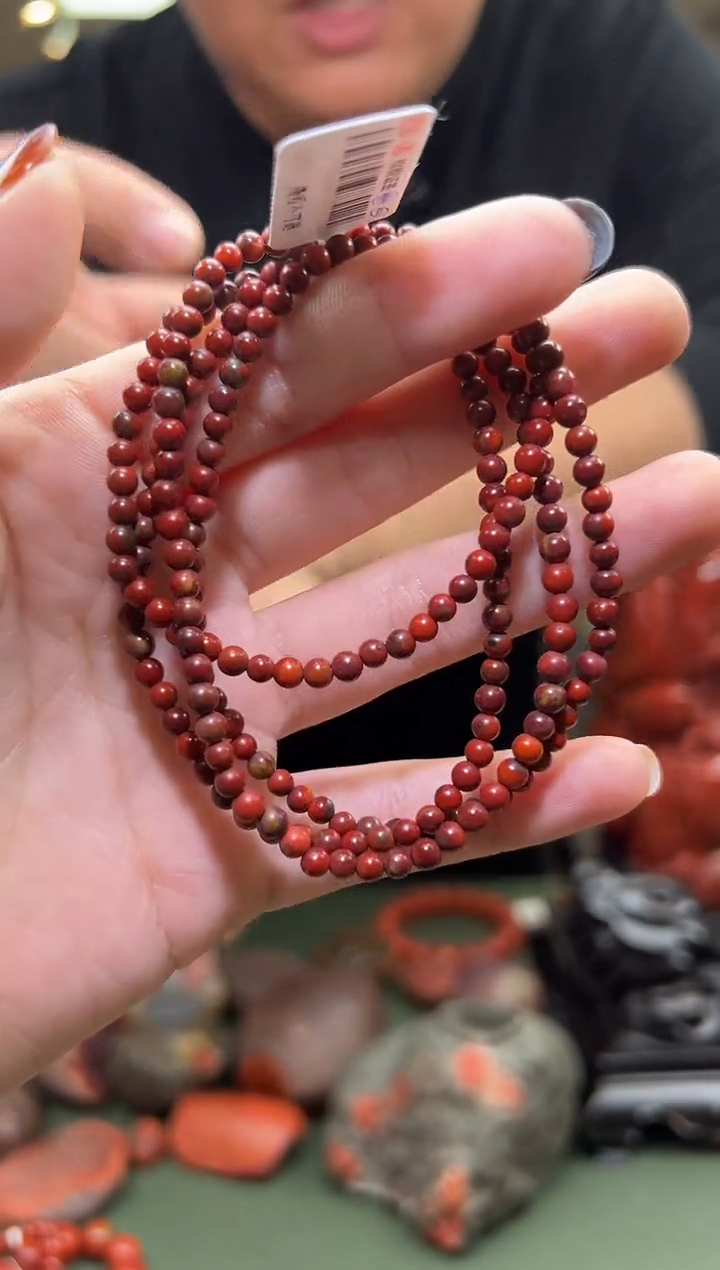 【闪购商品】玛瑙/玉髓手链未镶嵌包浆多圈一条约3mm+ 多样性发货