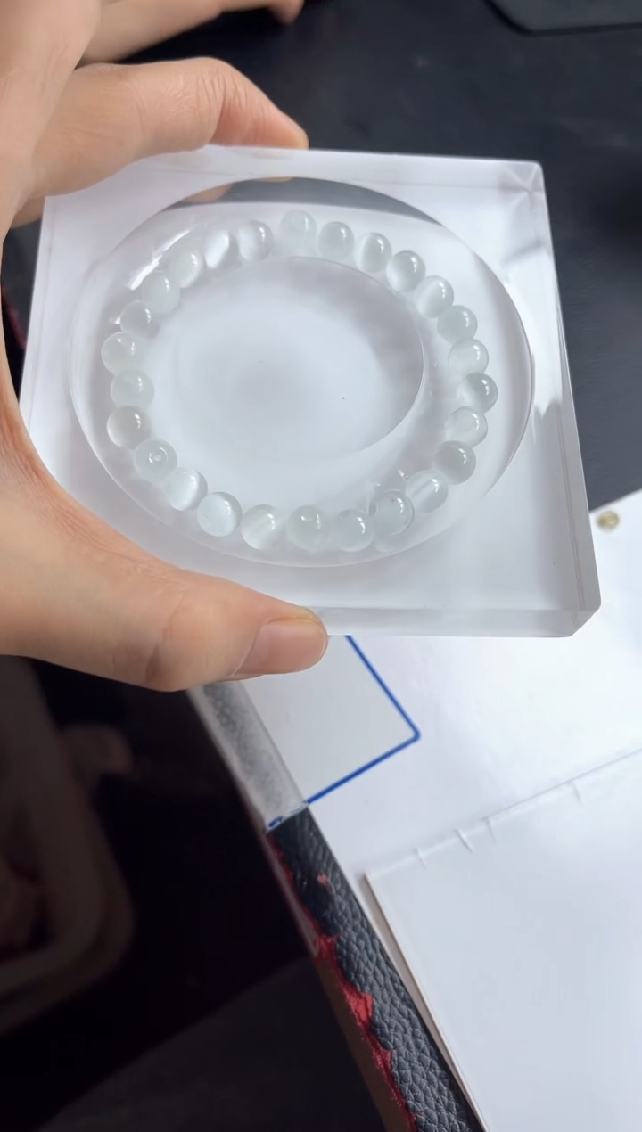 硅化玉散珠未镶嵌D530白 猫 眼8mm30颗8.8元