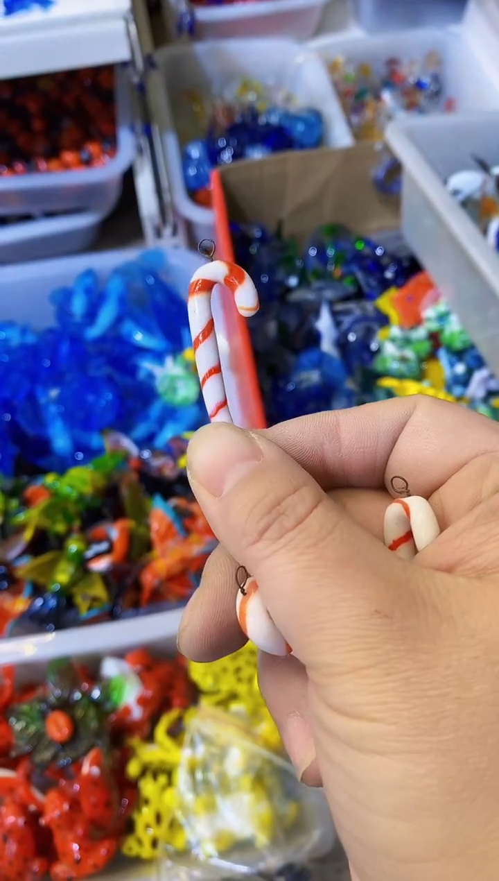 【闪购商品】琉璃手工艺品挂钩拐杖