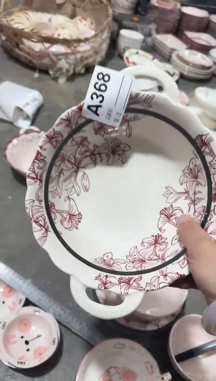 【9.5寸★1个】黑点针眼属正常陶瓷都有介意慎拍微瑕破损包赔