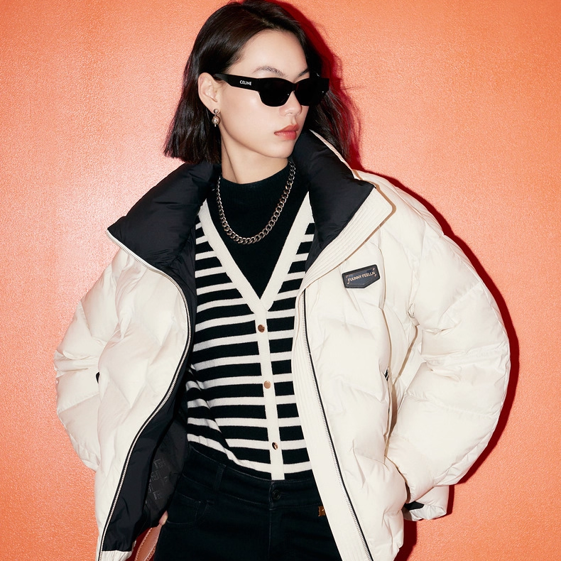 【达人专属】商场同款FF||仿佛冬季时尚短款鸭绒轻暖小个子羽绒服