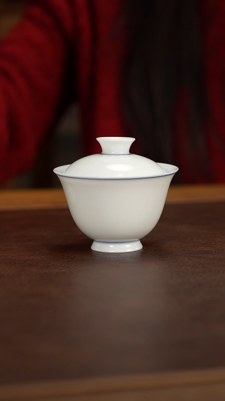 【闪购商品】博瑞堂薄胎元宝盖碗