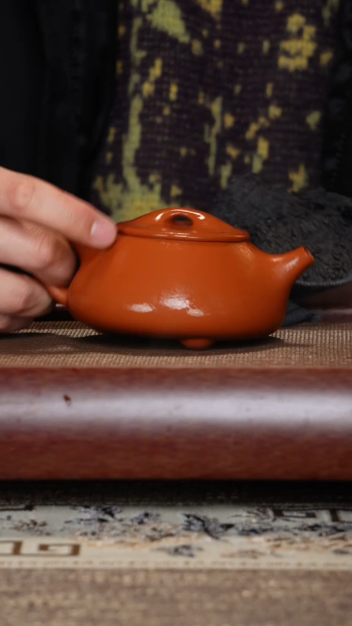 【闪购商品】紫砂茶壶满瓢赵庄朱泥半手工