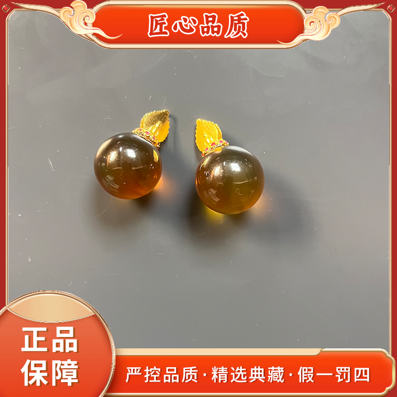 【金凤祥珠宝】PY486-精美时尚琥珀吊坠-多样性只发一件