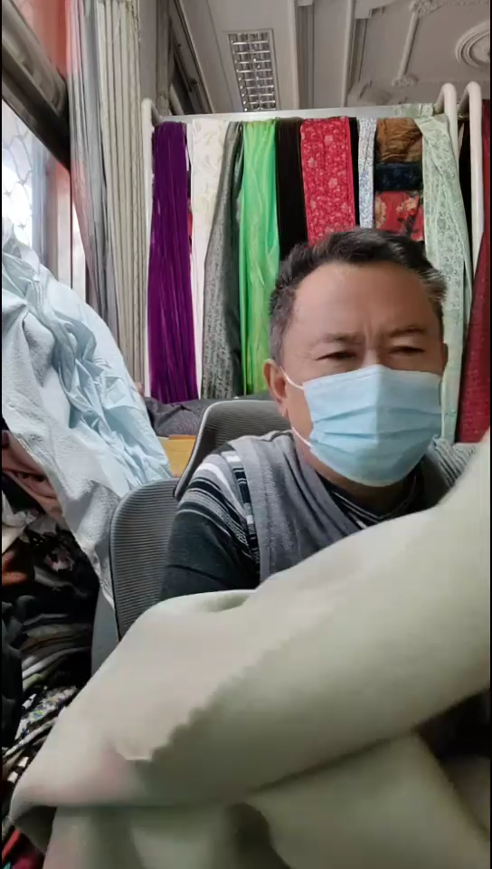 淡抹茶绿纯色双面布料