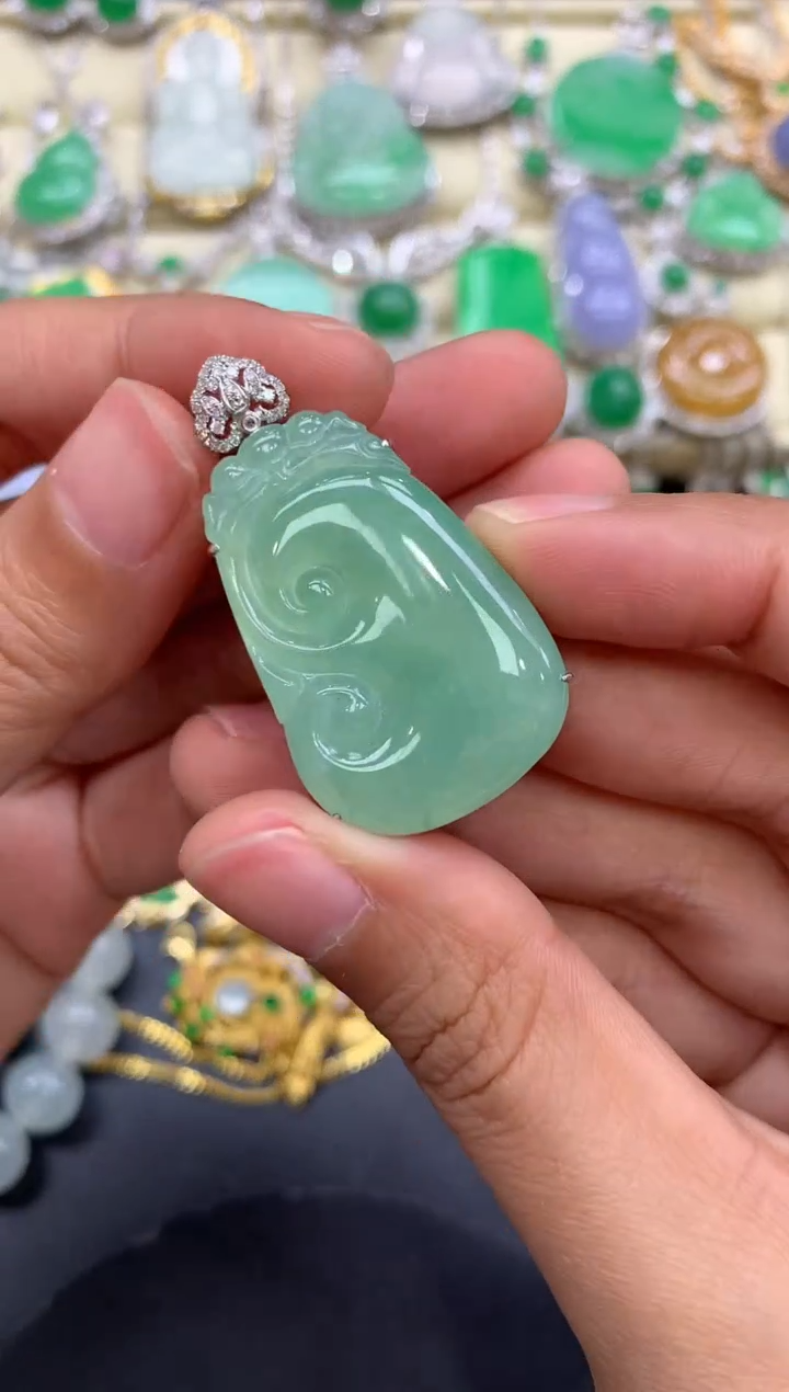 【闪购商品】翡翠颈饰18K金镶嵌286-中国好珍宝