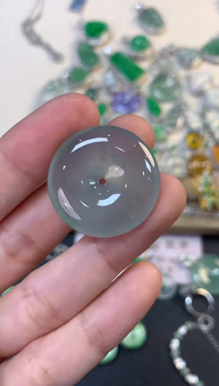 翡翠未镶嵌吊坠(不含链)平安扣7800