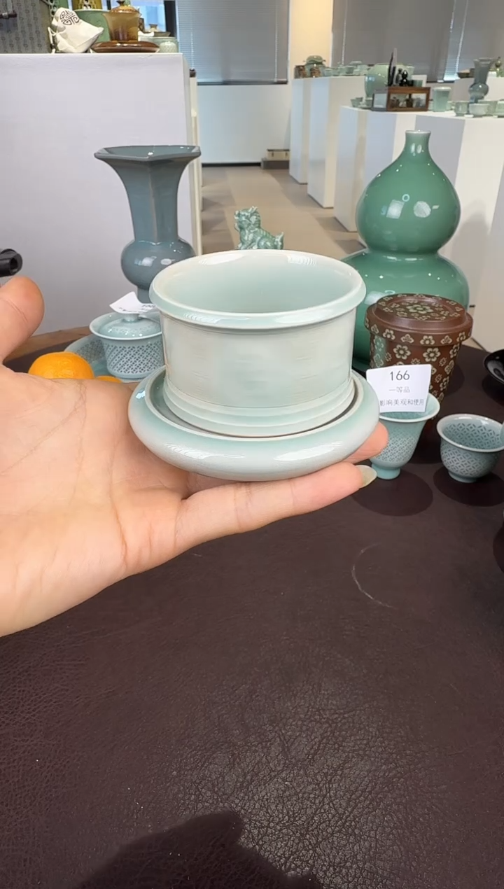 青瓷手工茶器包邮