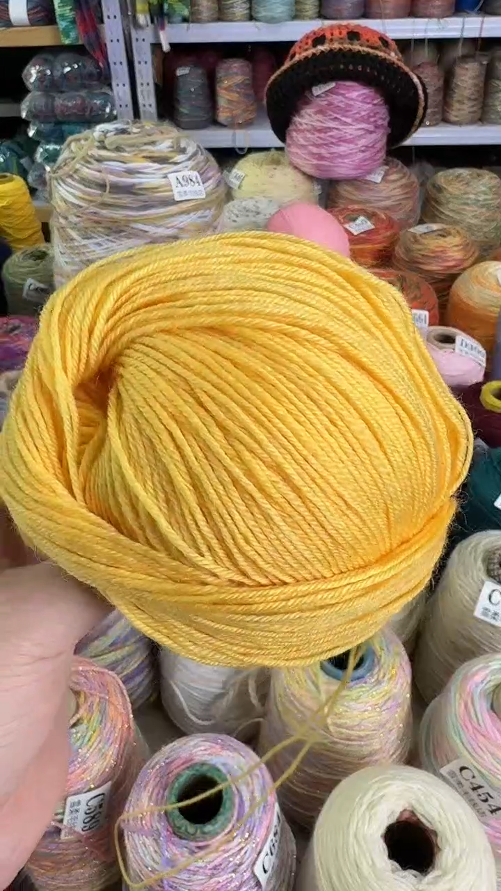 羊毛纯羊毛鸡黄色1斤