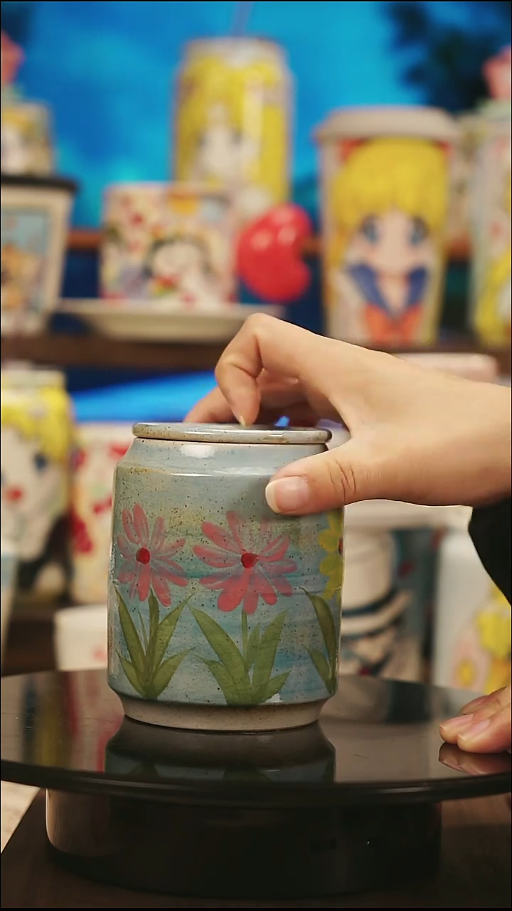 摆件陶景德镇陶瓷手工手绘