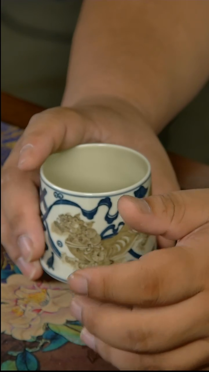 杯手工手绘杯杯很美丽