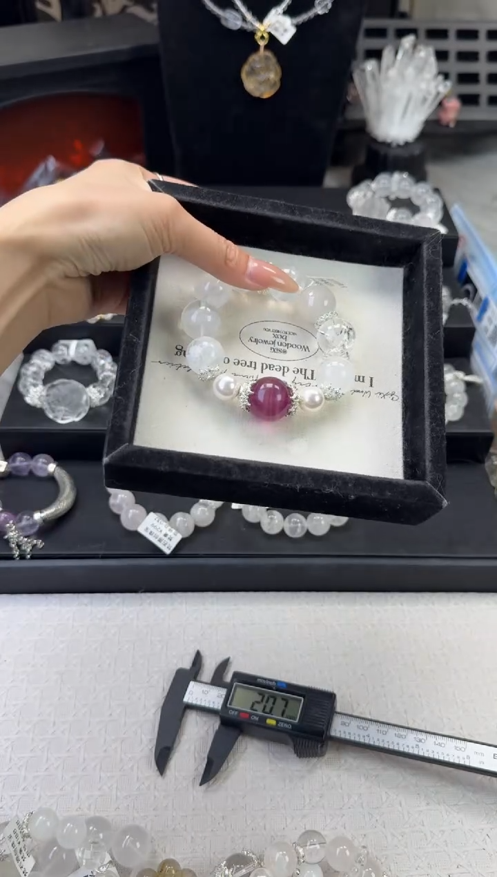 水晶手链未镶嵌天然水晶 多样性发货