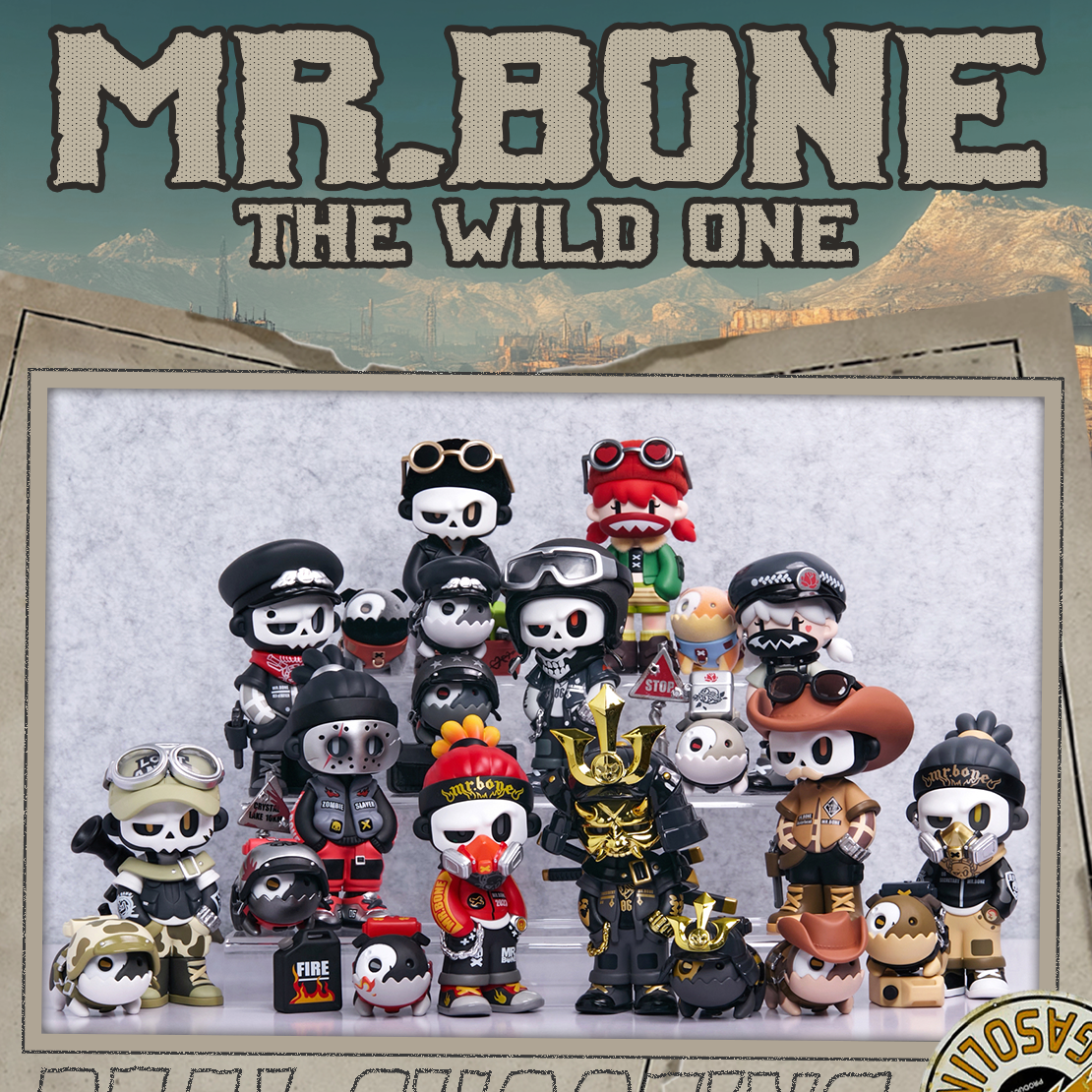 模言文化 MR.BONE五代飞车党系列THE WILD ONE盲盒