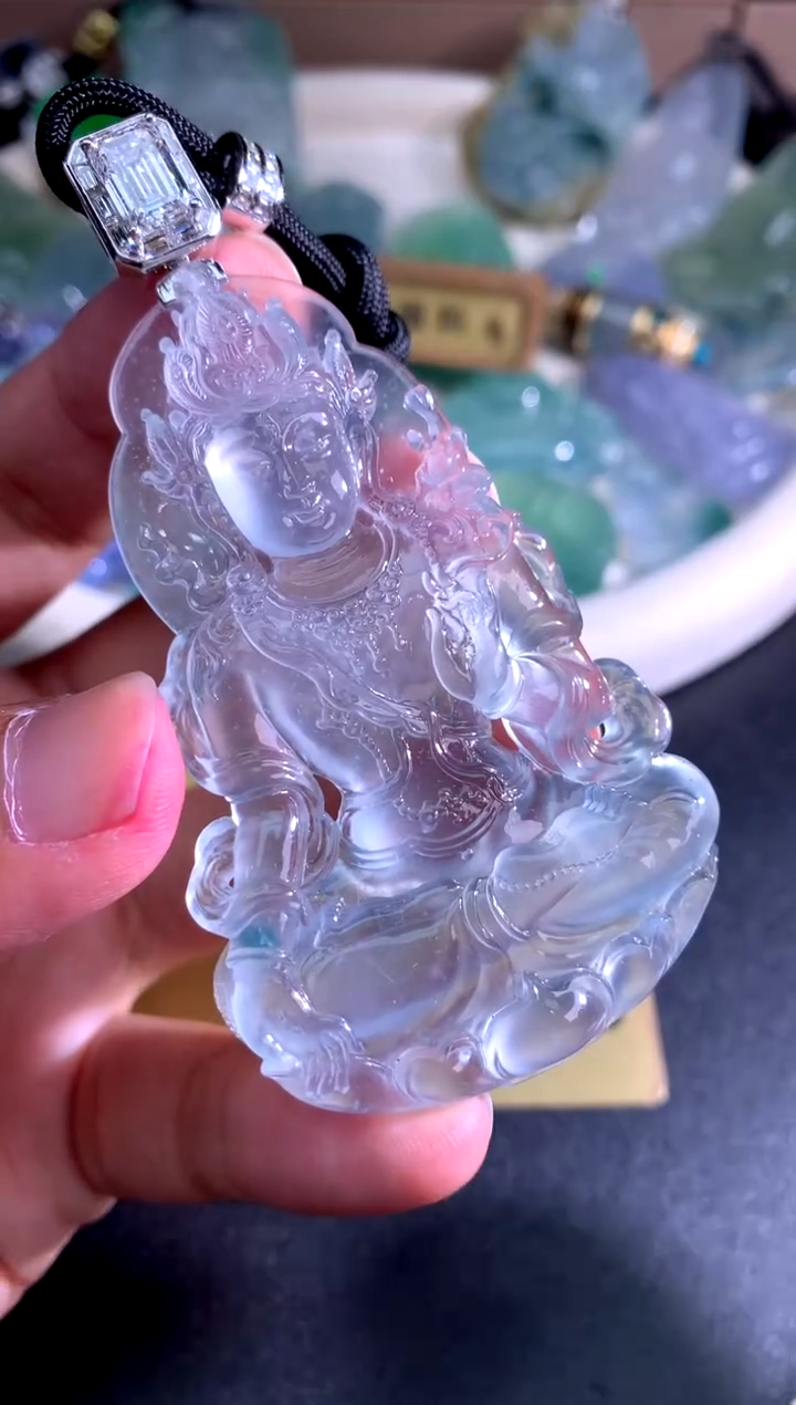 颈饰未镶嵌翡翠天然A货翡翠 定制翡翠 定金