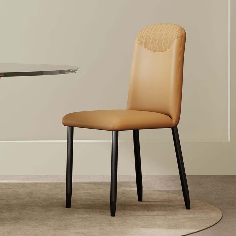 【福利款】餐椅家用现代简约网红靠背凳子餐厅阳台皮革软包酒垫椅子