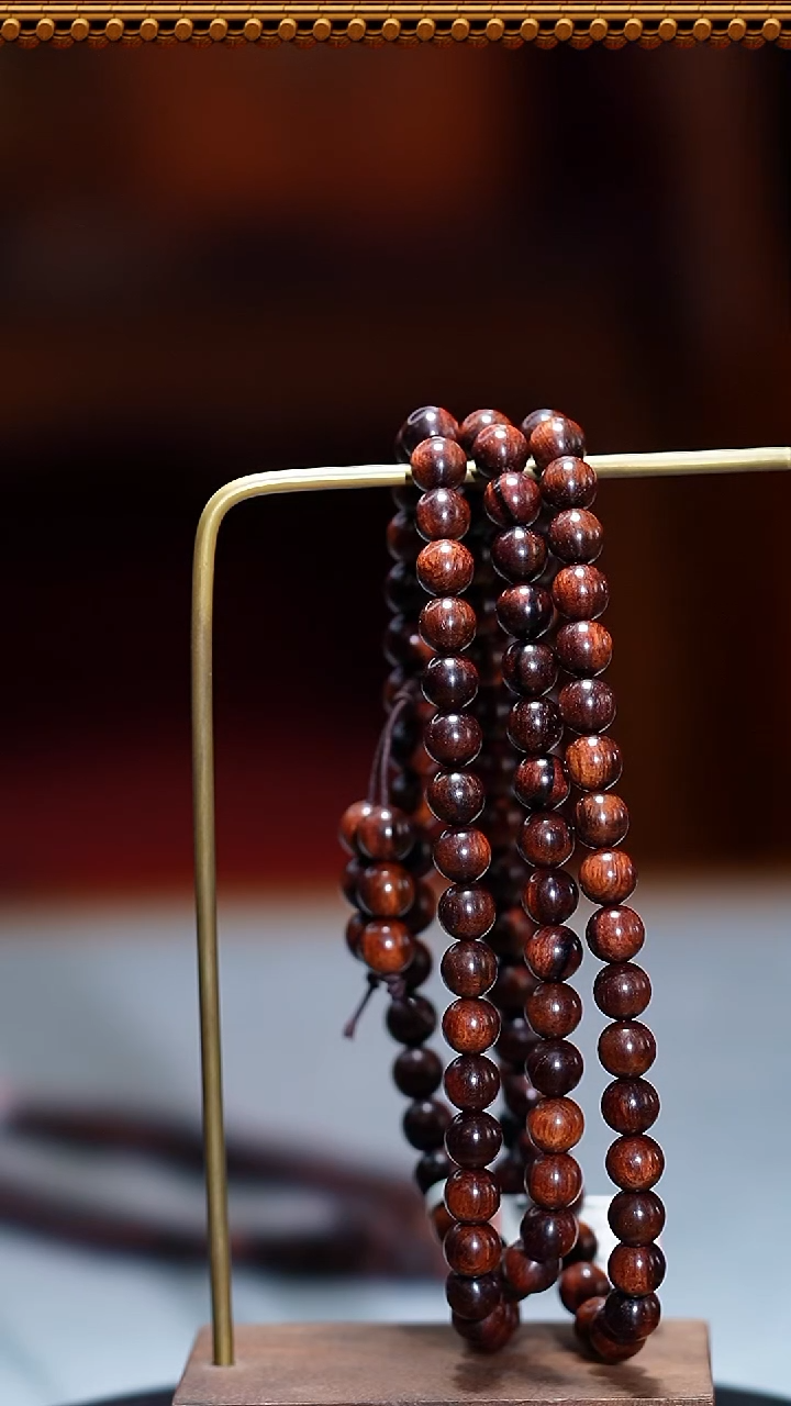 手串/手链黄花梨/降香黄檀海黄0.8*108颗多圈HHL511