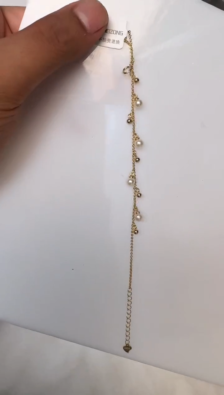 银S925镶嵌手链海水珍珠手链