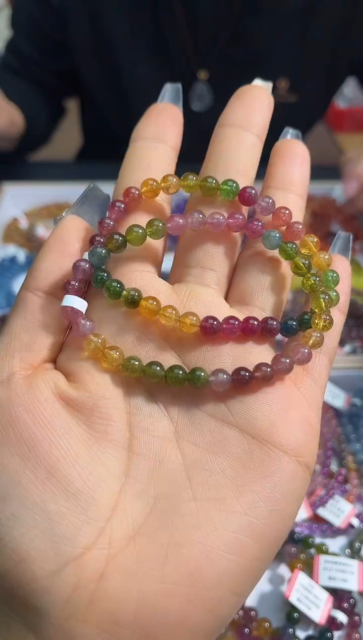 【闪购商品】碧玺手链未镶嵌57多样性发其一5.8+