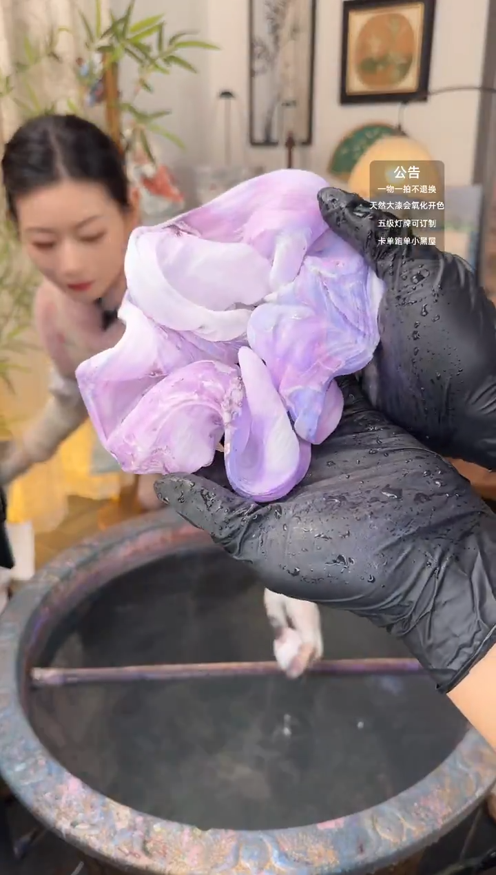 24 紫色 大贝壳发圈