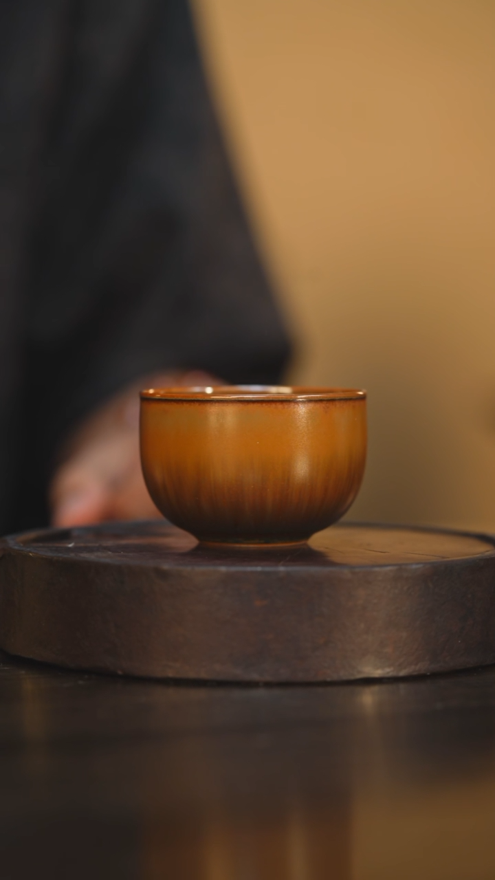 97柴房陶瓷柴烧禅定杯