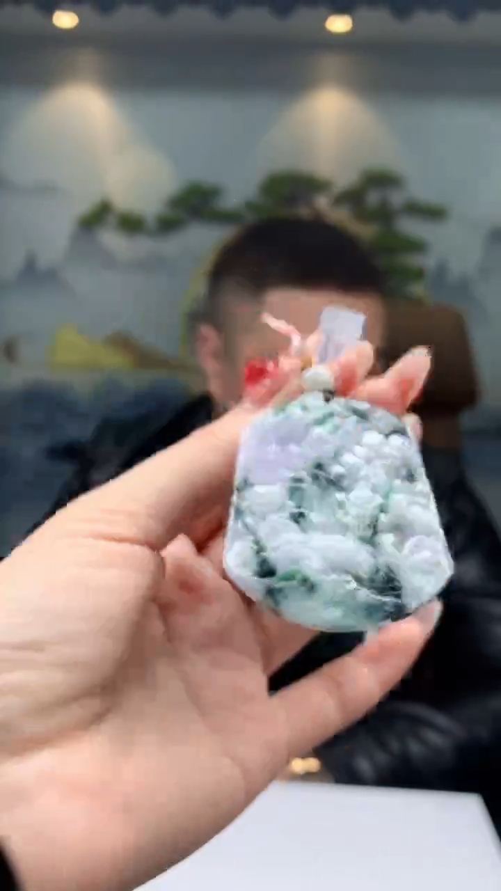 【闪购商品】定制翡翠未镶嵌1072ry-毛货挂件34