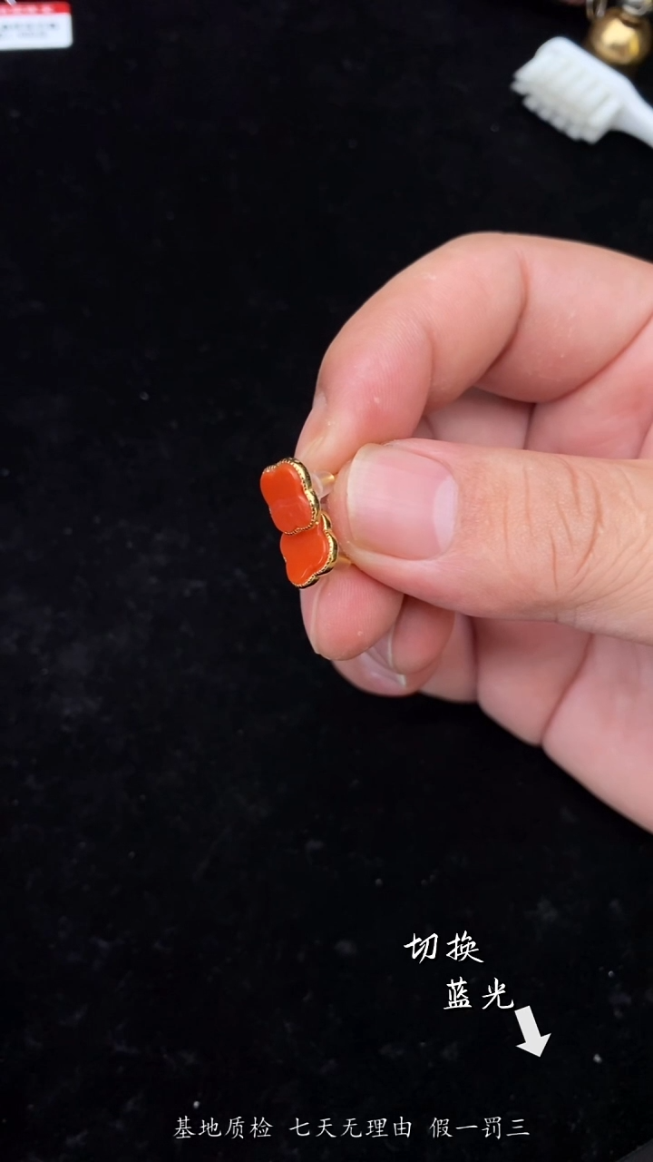 银S925镶嵌南红玛瑙耳饰胖*妞多样性发一