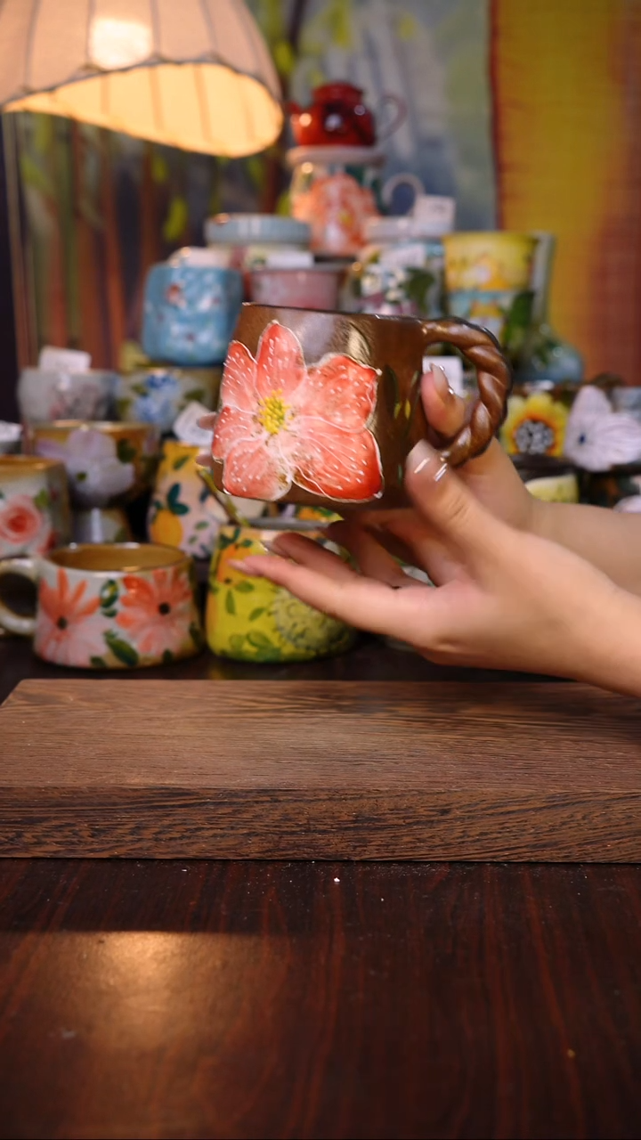 摆件泥垚手作 景德镇手工手绘陶瓷器物