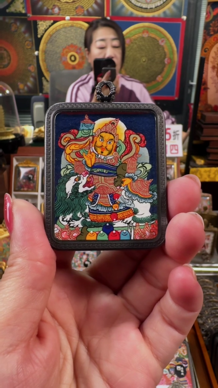 【闪购商品】吊坠壹善缘城手绘唐卡新春大促c宝天