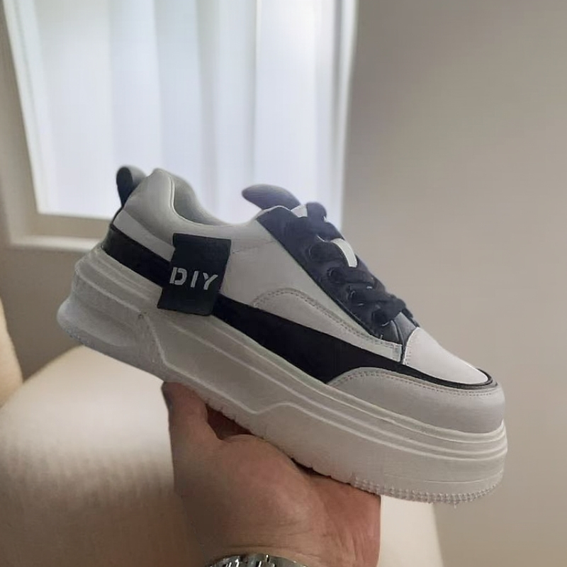 时尚休闲小白鞋厚底百搭2025春季新款  AA-8