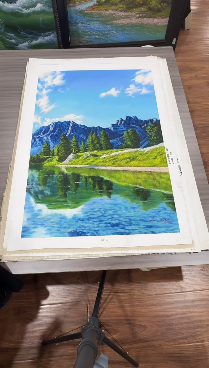 油画【87号】约90*60cm丨朝鲜原创纯手绘孤品油画丨顺丰包邮