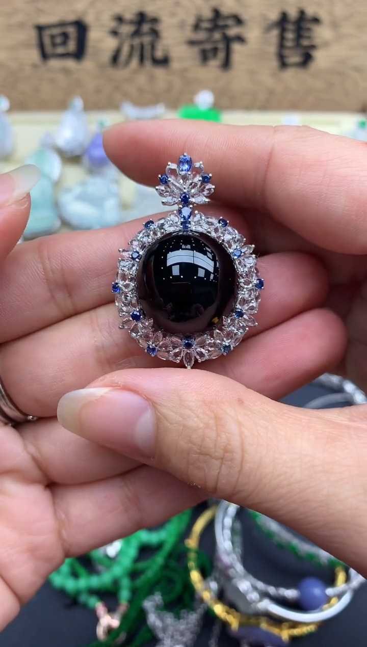 【闪购商品】翡翠颈饰18K金镶嵌533-中国好珍宝