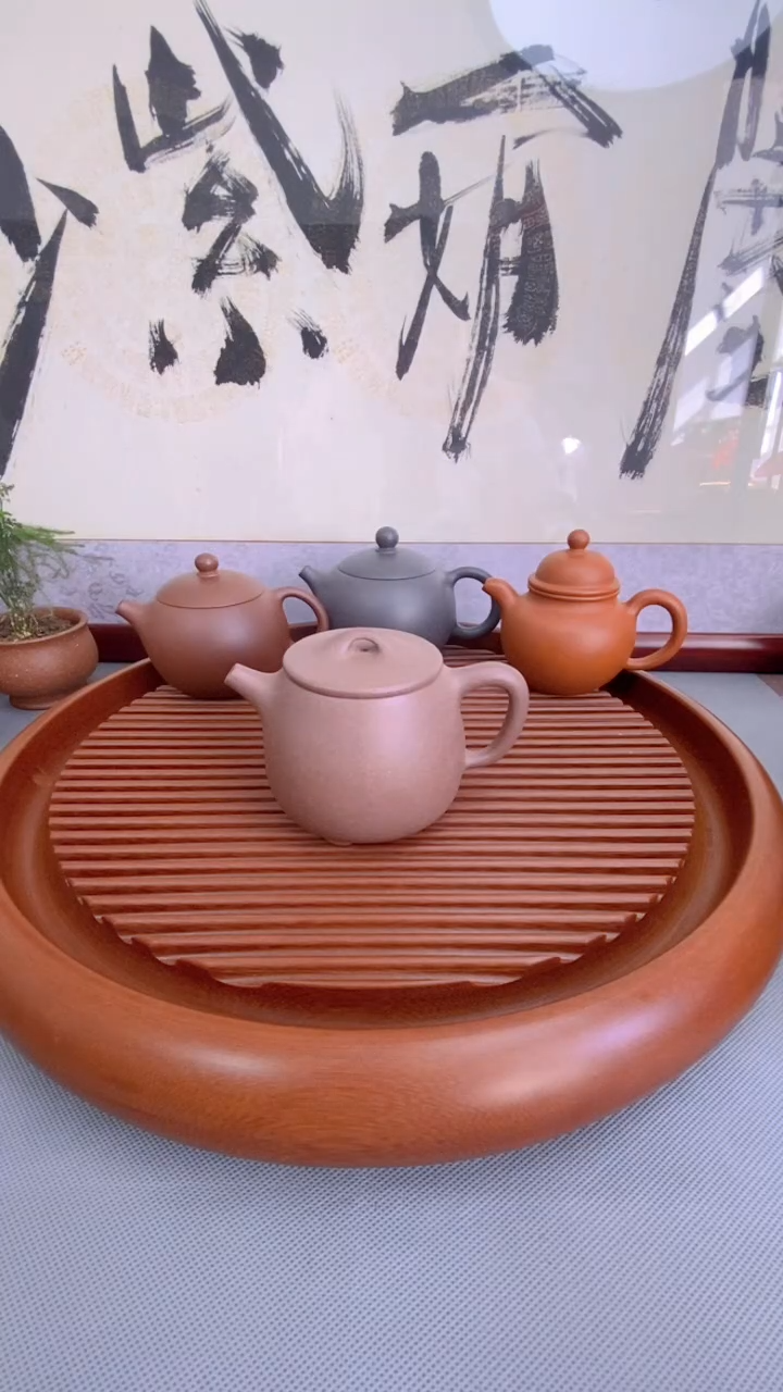 【闪购商品】紫砂茶壶青灰泥高石瓢