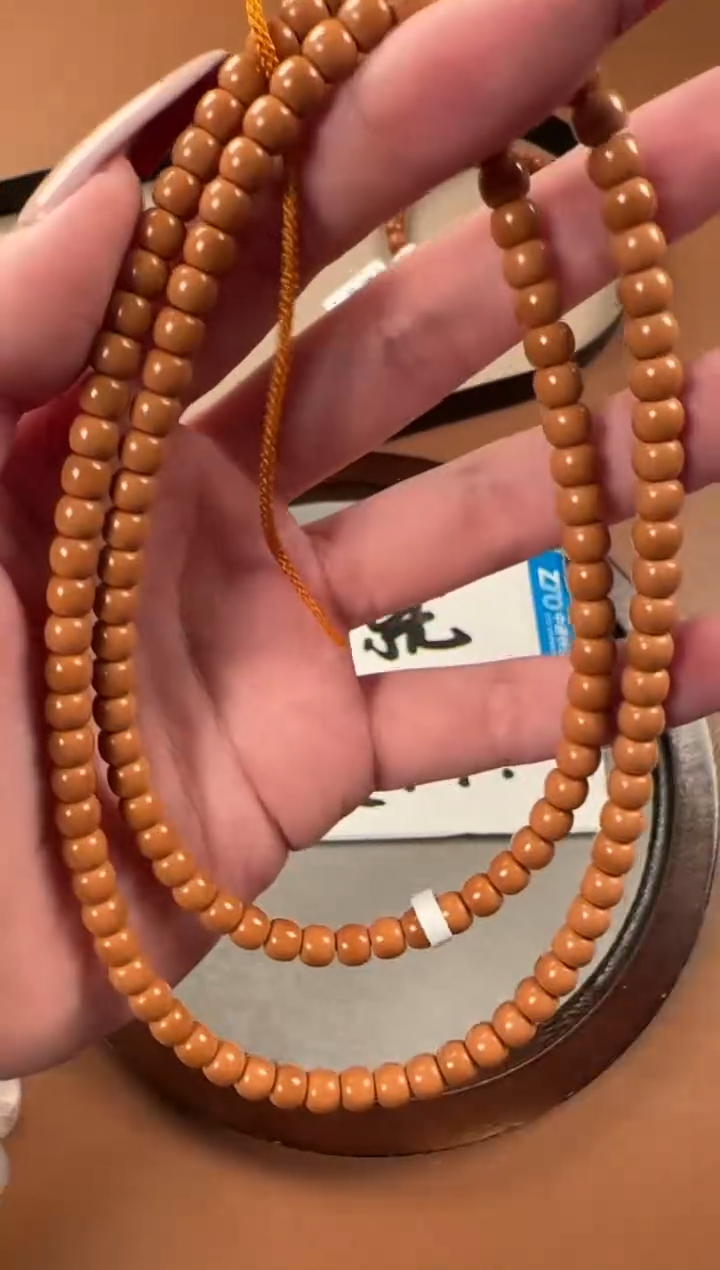 手串橄榄核5.5mm核尖老挝料108，老型珠，老挝一代核料