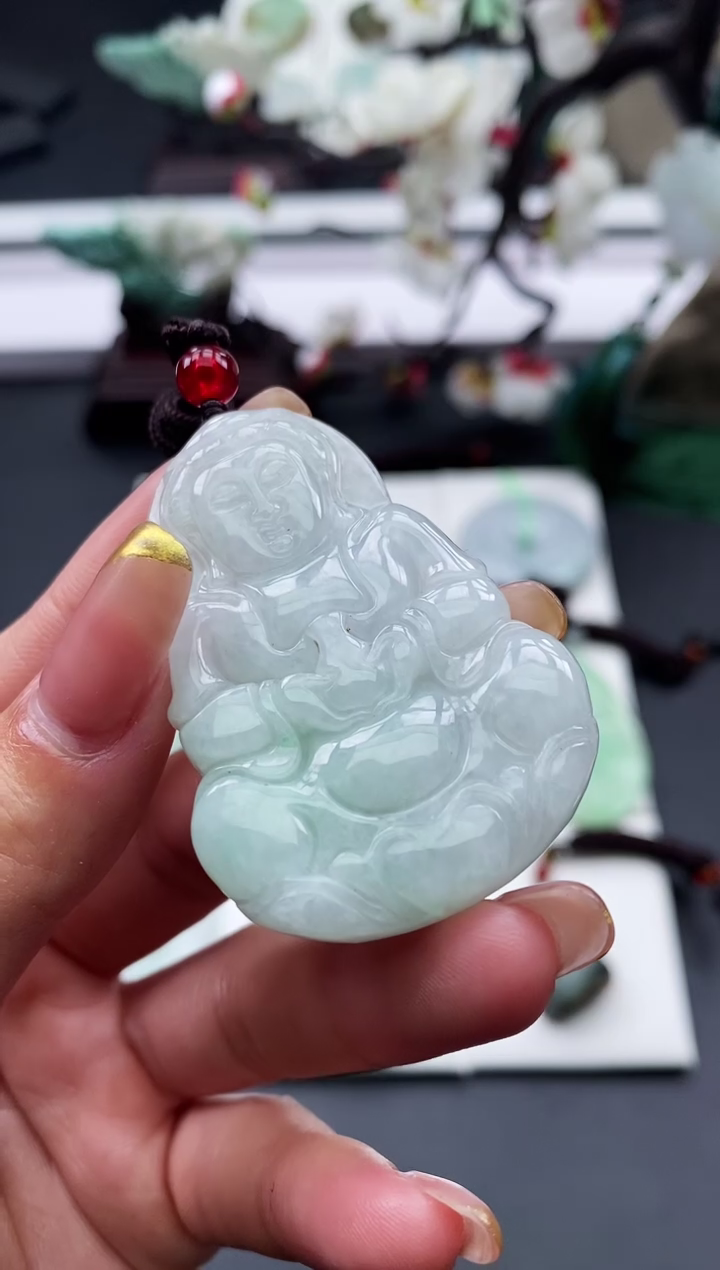 【闪购商品】翡翠颈饰未镶嵌天然缅甸A货翡翠