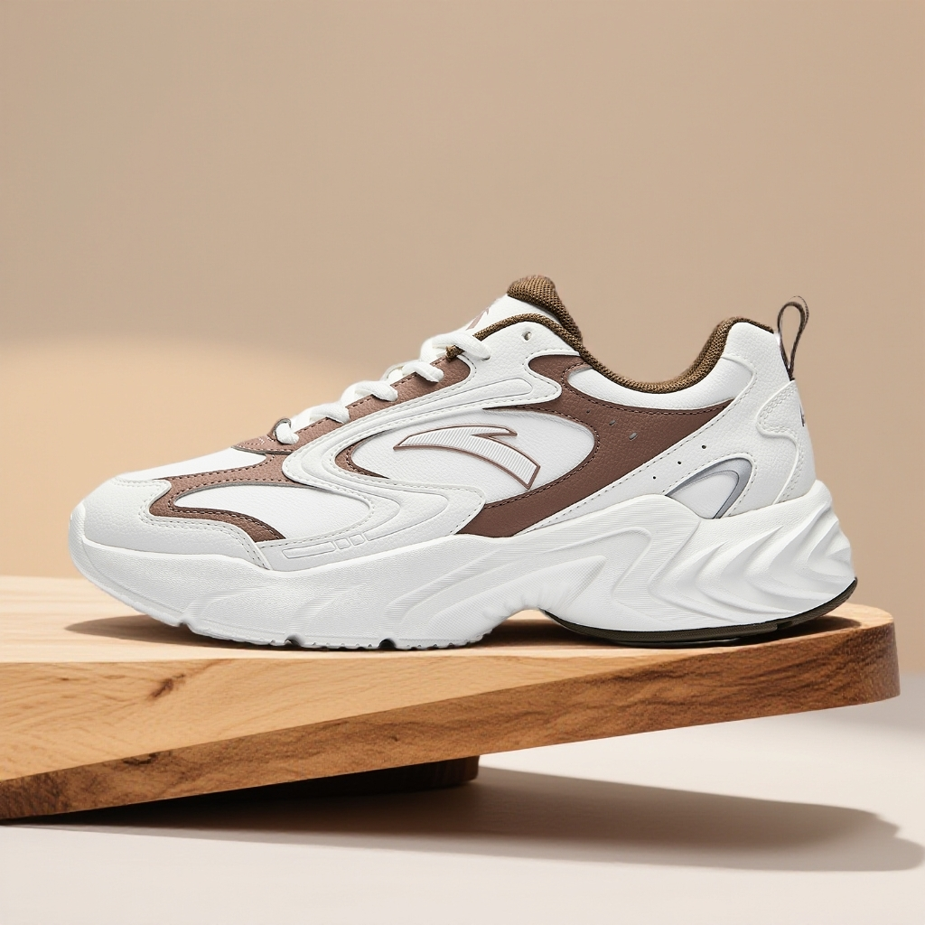 安踏丨麒麟皮面复古休闲鞋防水时尚潮流百搭运动休闲鞋2548893-OP