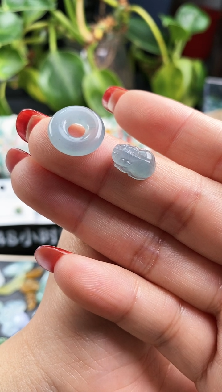 【闪购商品】翡翠戒指未镶嵌甜甜圈，貔貅