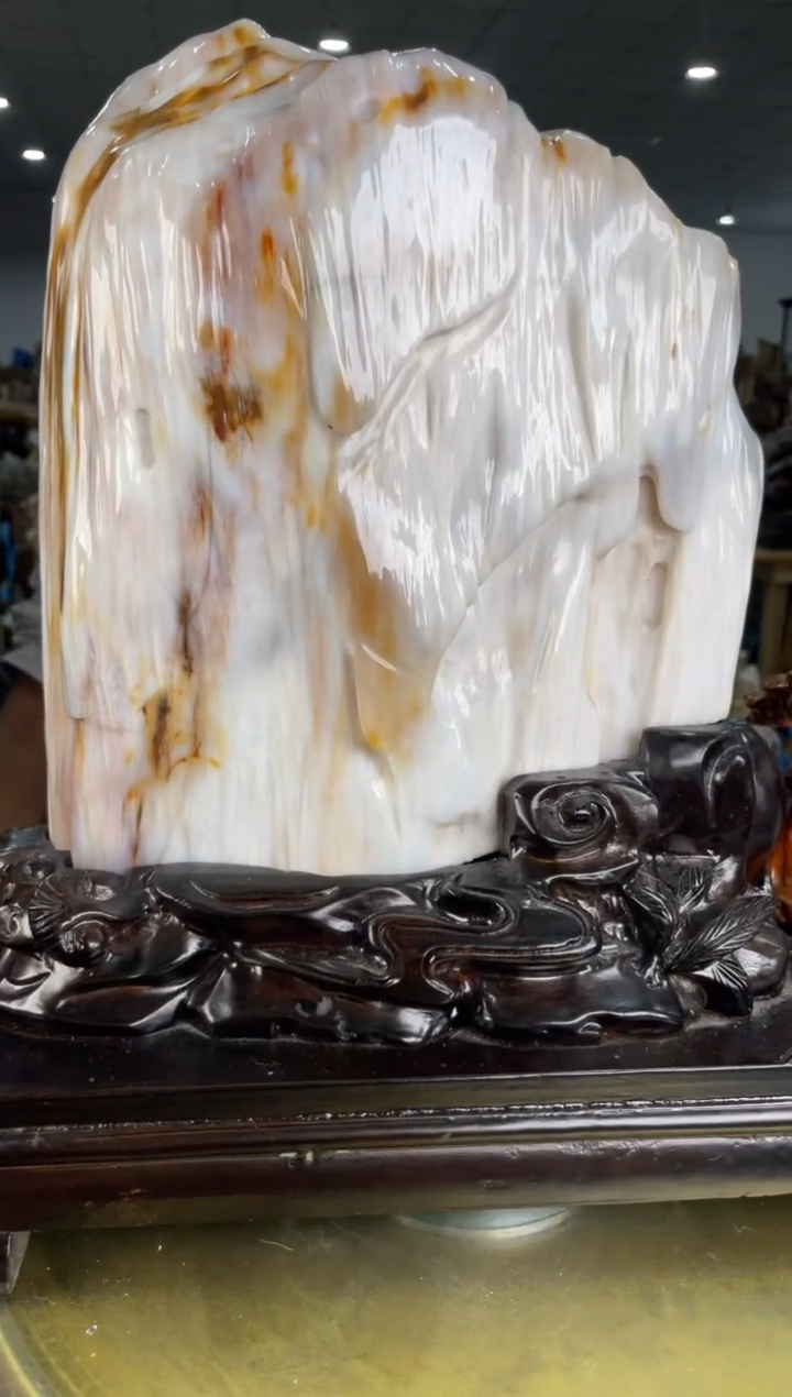 【闪购商品】硅化玉摆件未镶嵌23