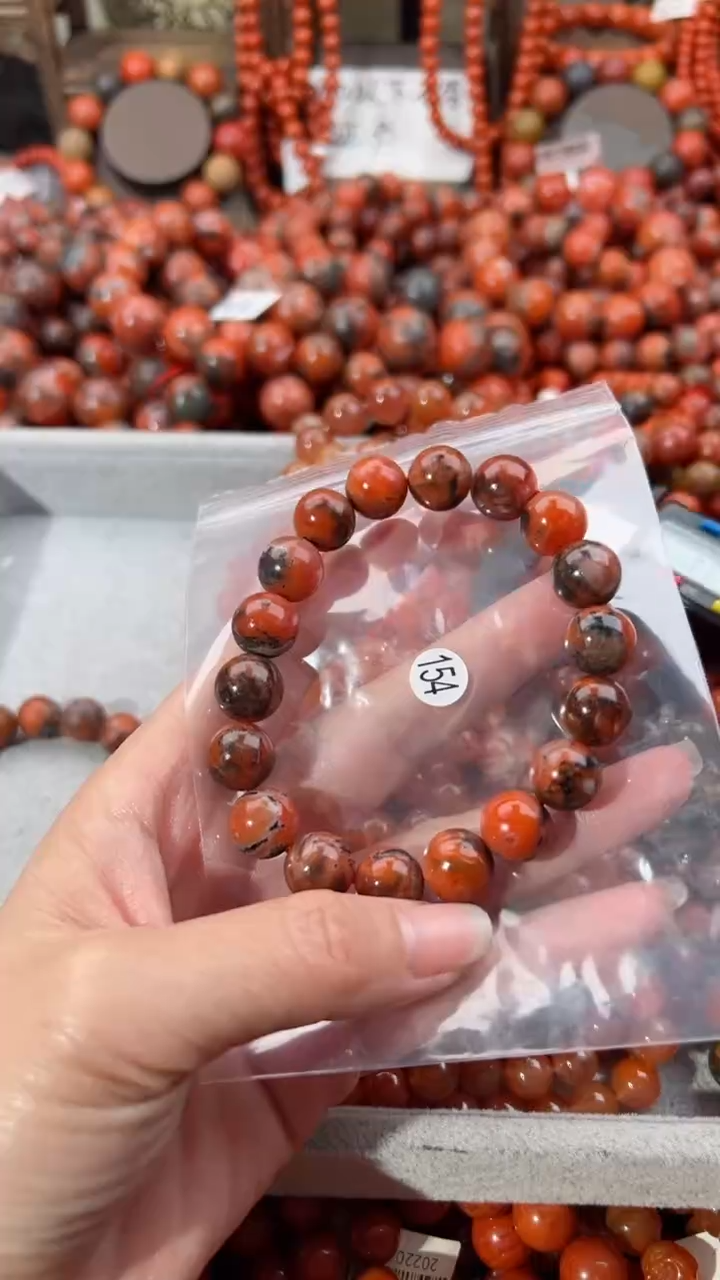 南红玛瑙未镶嵌手串11+