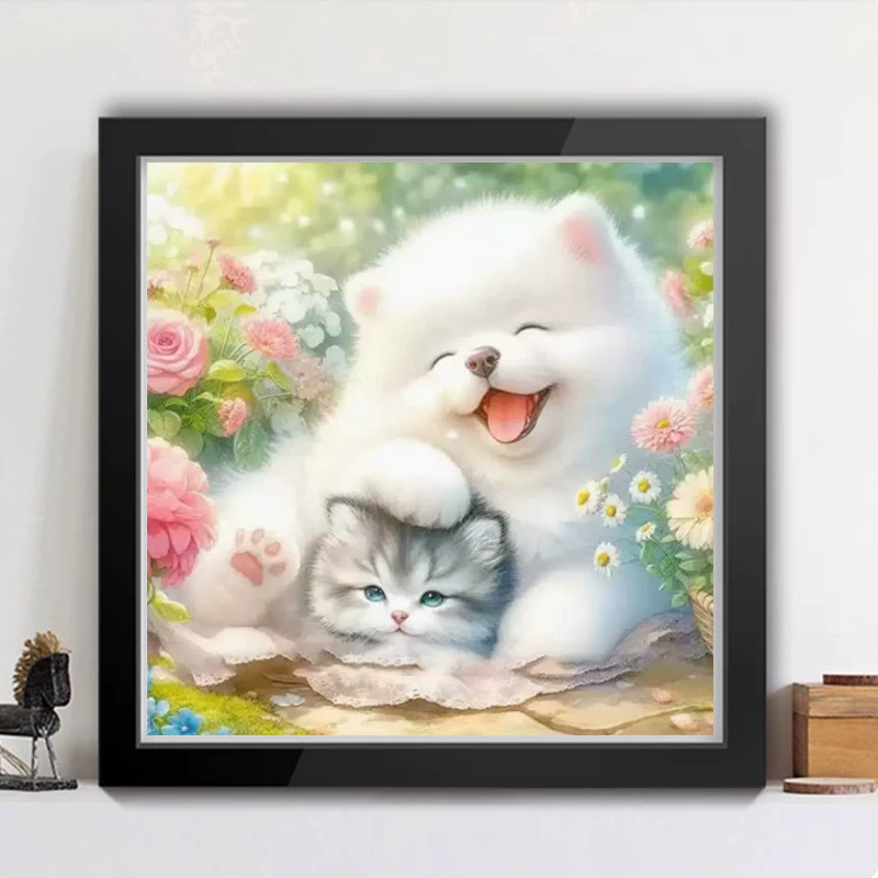 DMC十字绣-客厅卧室儿童房猫咪狗狗