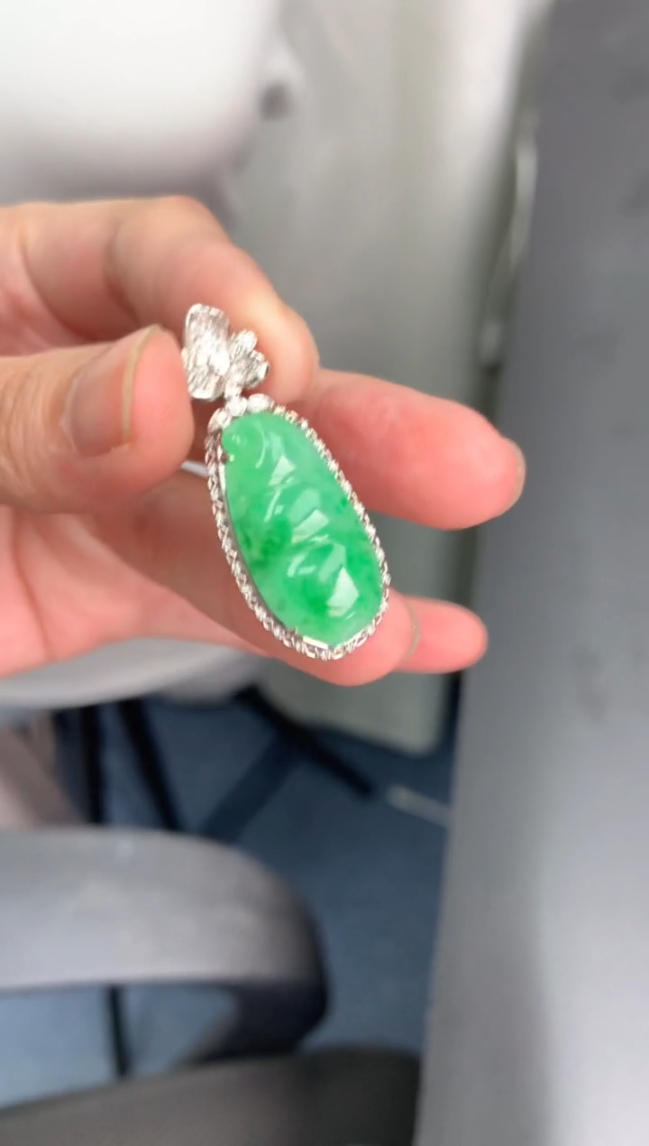 【闪购商品】定制翡翠18K金镶嵌模式推广期24小时鉴赏期