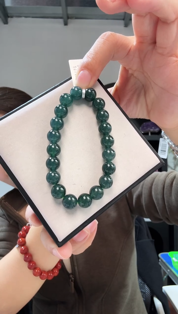 未镶嵌手链翡翠优1471 约9mm