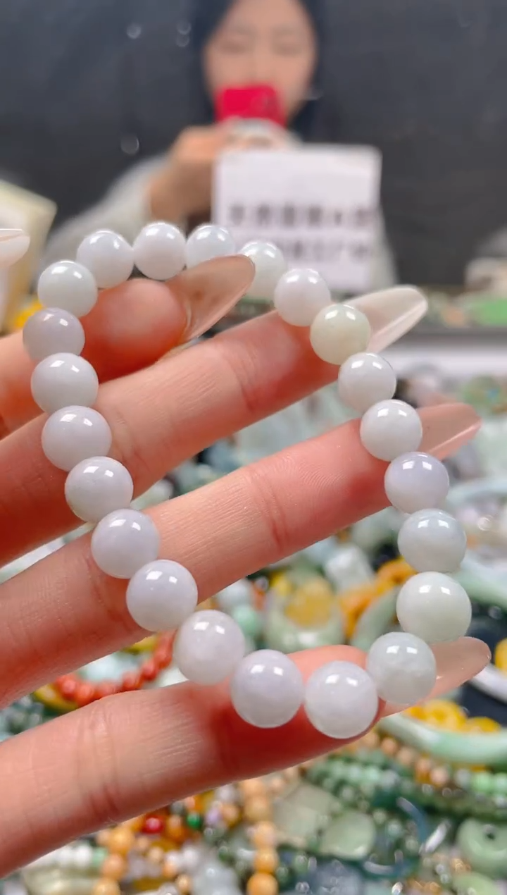 【闪购商品】翡翠颈饰未镶嵌8-9MM/F/翡翠A货一图一物