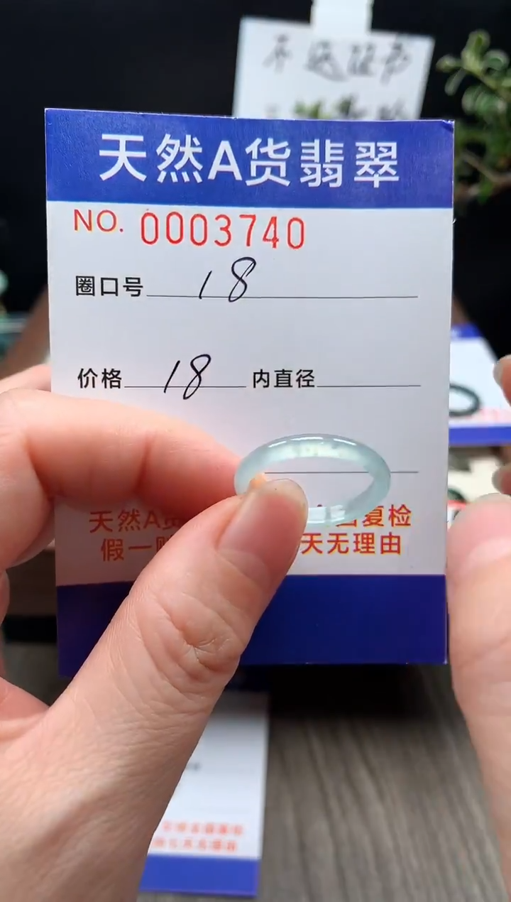未镶嵌戒指翡翠18#