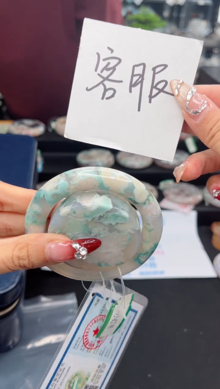 【闪购商品】石英质玉手镯未镶嵌53圈口（赠品镯心）5S921023